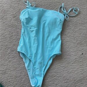 Striped One Piece Swimsuit